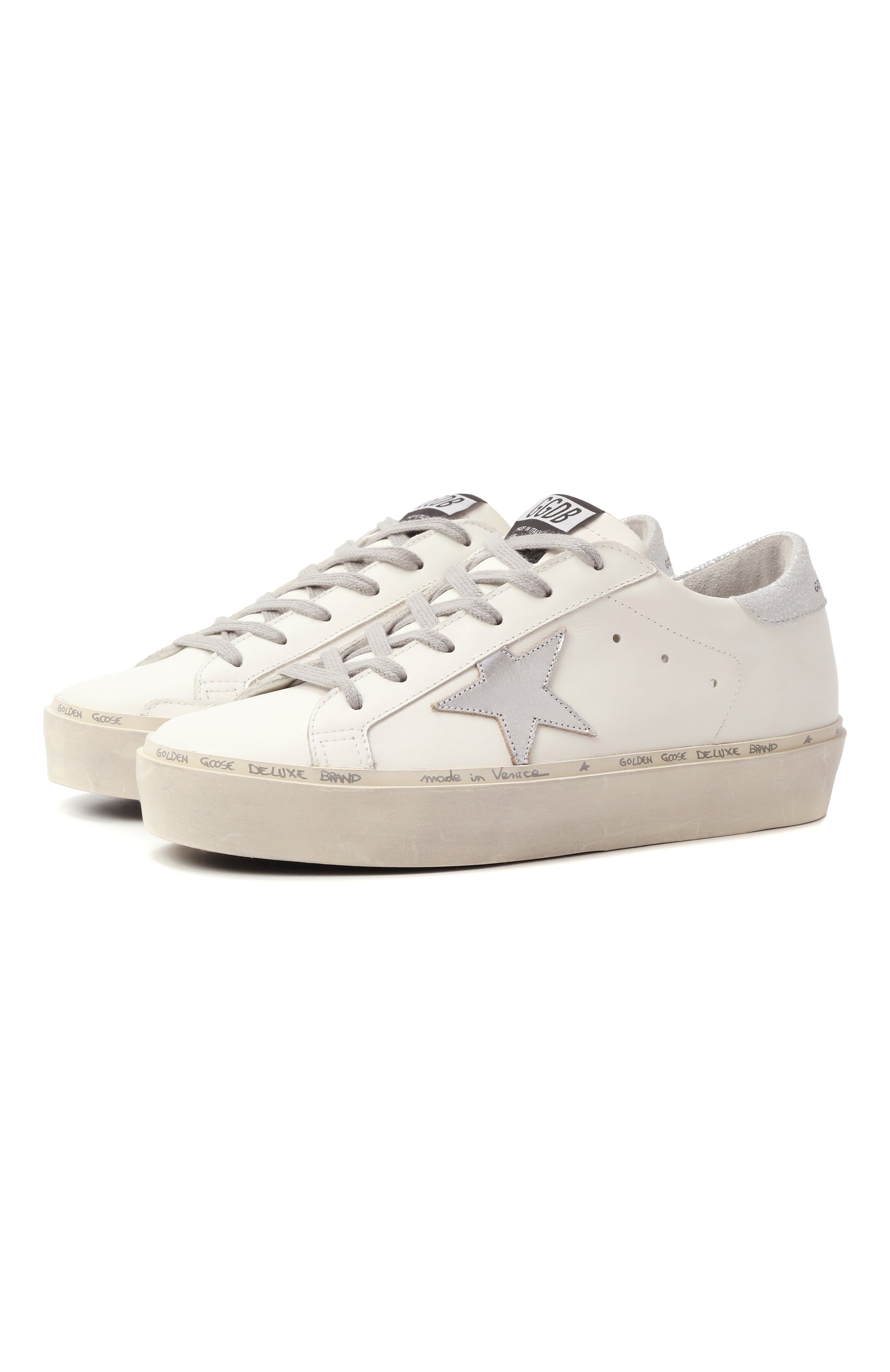 Кожаные кеды hi star GOLDEN GOOSE DELUXE BRAND, арт. GWF00118.F000329, фото 1