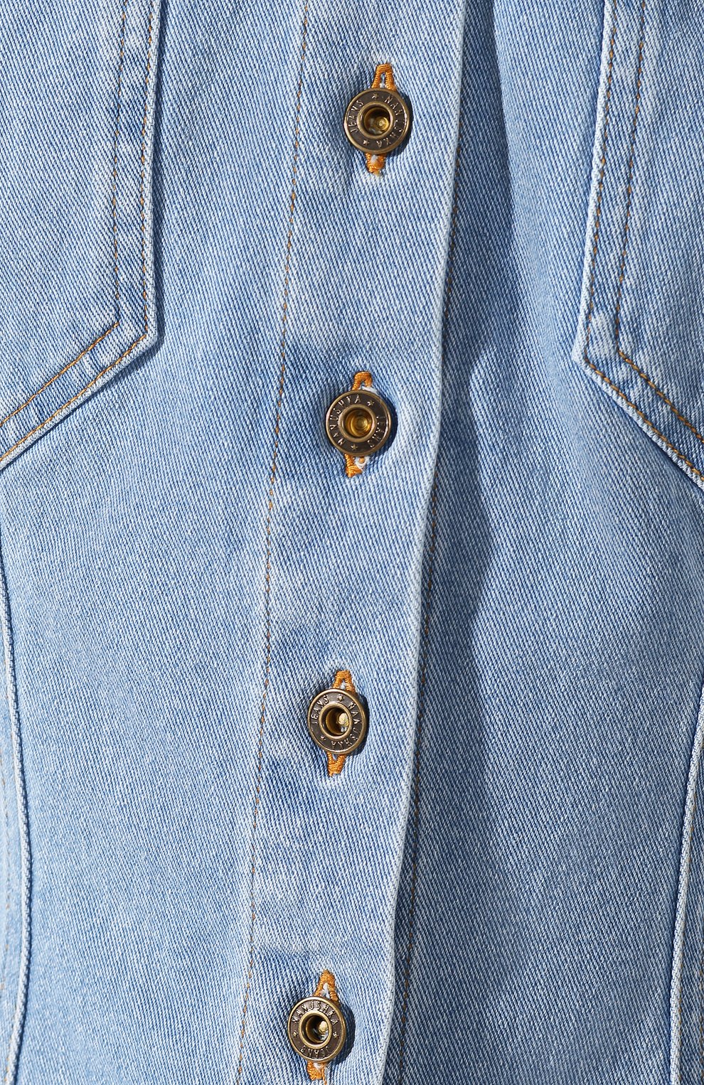 Джинсовая куртка NANUSHKA голубого цвета по цене 31400 руб., арт. B0DHI_LIGHT BLUE_STRETCH DENIM, фото 5 Джинсовая куртка NANUSHKA, арт. B0DHI_LIGHT BLUE_STRETCH DENIM, фото 5