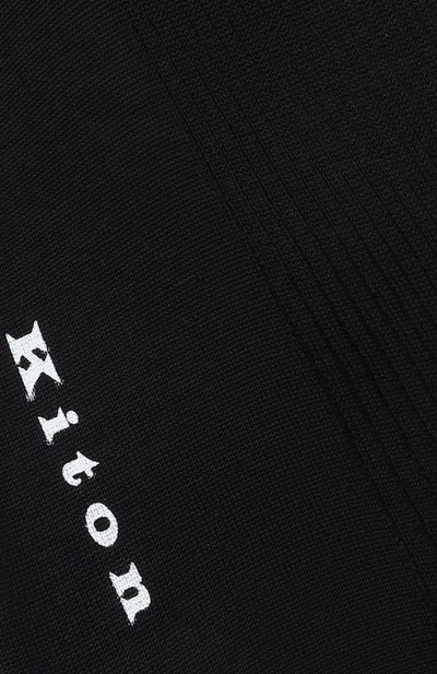 Хлопковые носки KITON черного цвета по цене 12250 руб., арт. UCALZ26K0762H, фото 2 Хлопковые носки KITON, арт. UCALZ26K0762H, фото 2