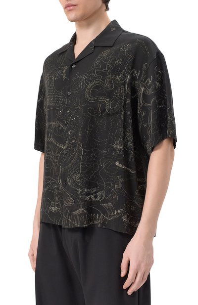 Рубашка из вискозы DOMREBEL, арт. UT0PIA/CAMP C0LLAR SHIRT, фото 3