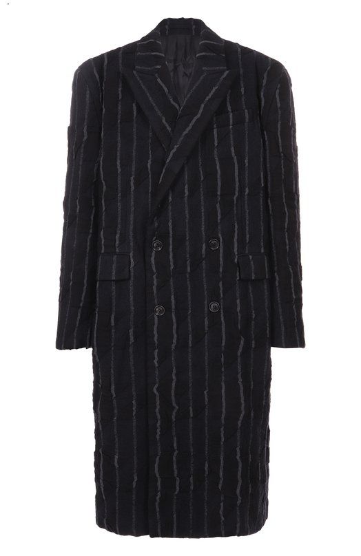 Пальто из шерсти и хлопка Juun.J JC5930H37 Чёрный JC5930H37