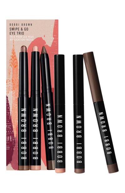 Женского набор теней swipe &amp; go eye trio (2x1,6g+1,1g) BOBBI BROWN, арт. H3B3-01