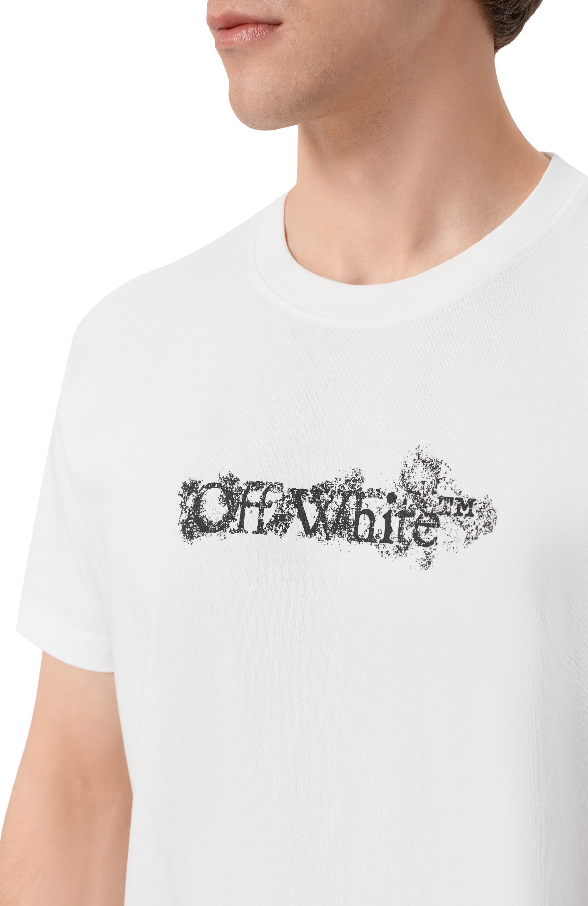 Хлопковая футболка OFF-WHITE, арт. 0MAA027S26JER007, фото 5