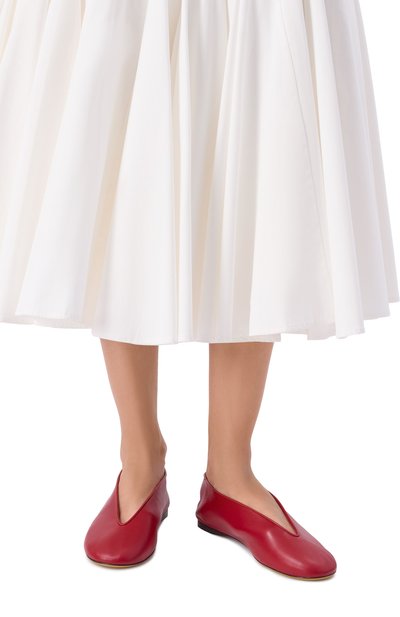 Кожаные балетки duck MOSCHINO, арт. MA11010C10/MA0, фото 2