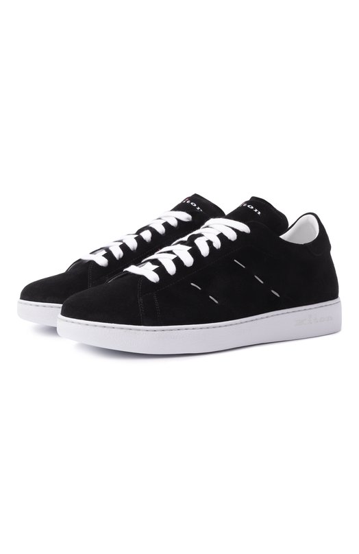 Замшевые кеды Kiton USSA068N0130204 Чёрный USSA068N0130204