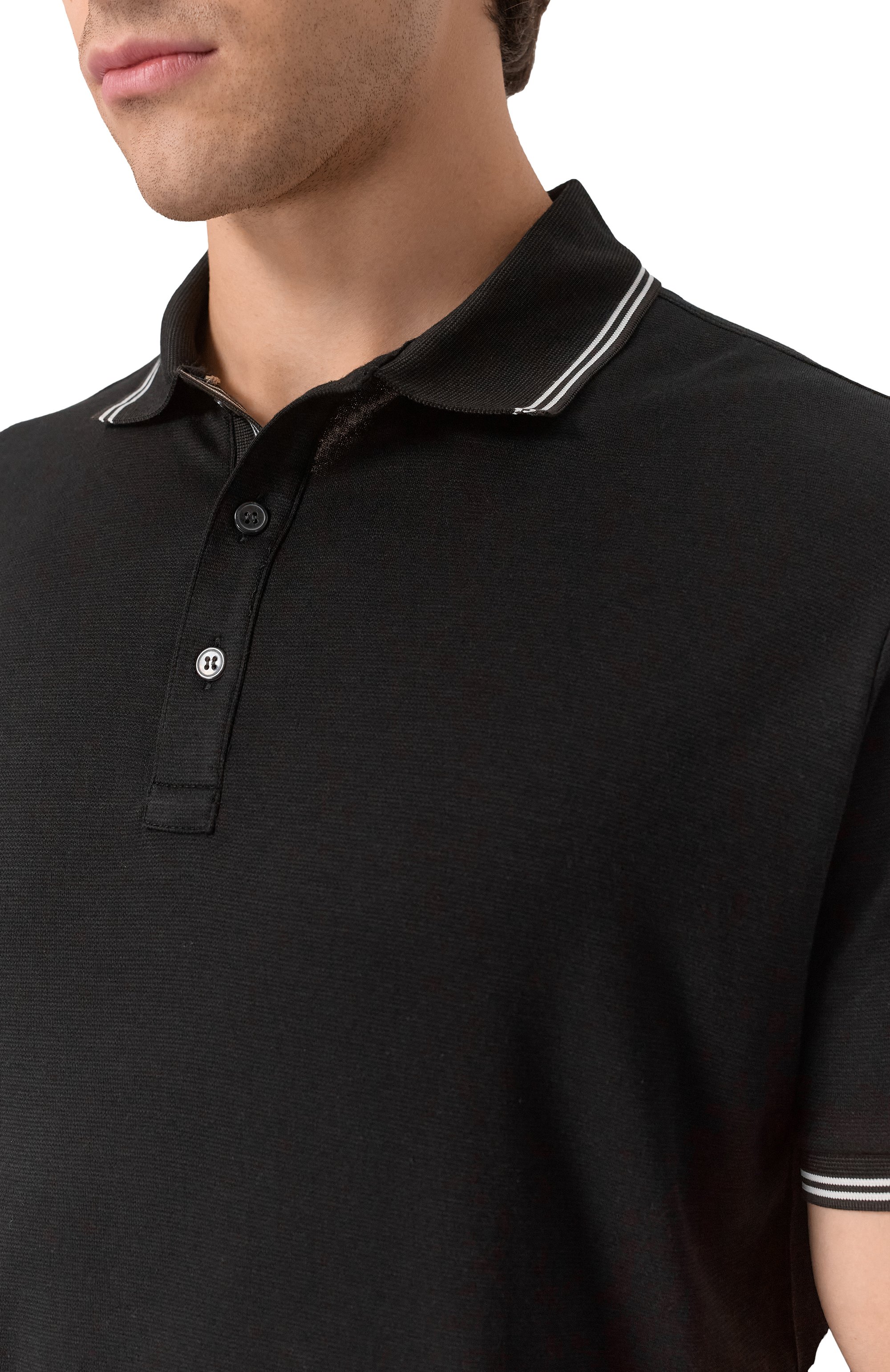 Поло из хлопка и лиоцелла PAUL&SHARK, арт. 26411256_001, фото 5