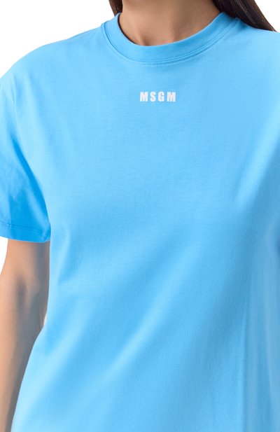 Хлопковое платье MSGM, арт. 3841MDA83/257002, фото 5