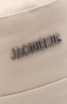 Мужская хлопковая панама le bob gadjo JACQUEMUS кремового цвета, арт. 213AC001-5001 | Фото 4 (Материал: Текстиль, Хлопок; Нос: Не проставлено)