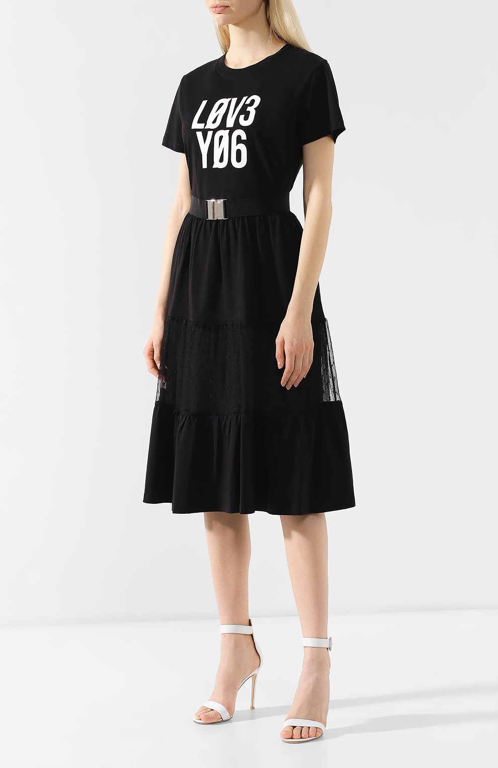 Хлопковое платье REDVALENTINO, арт. RR3MJ00U/XFW, фото 3