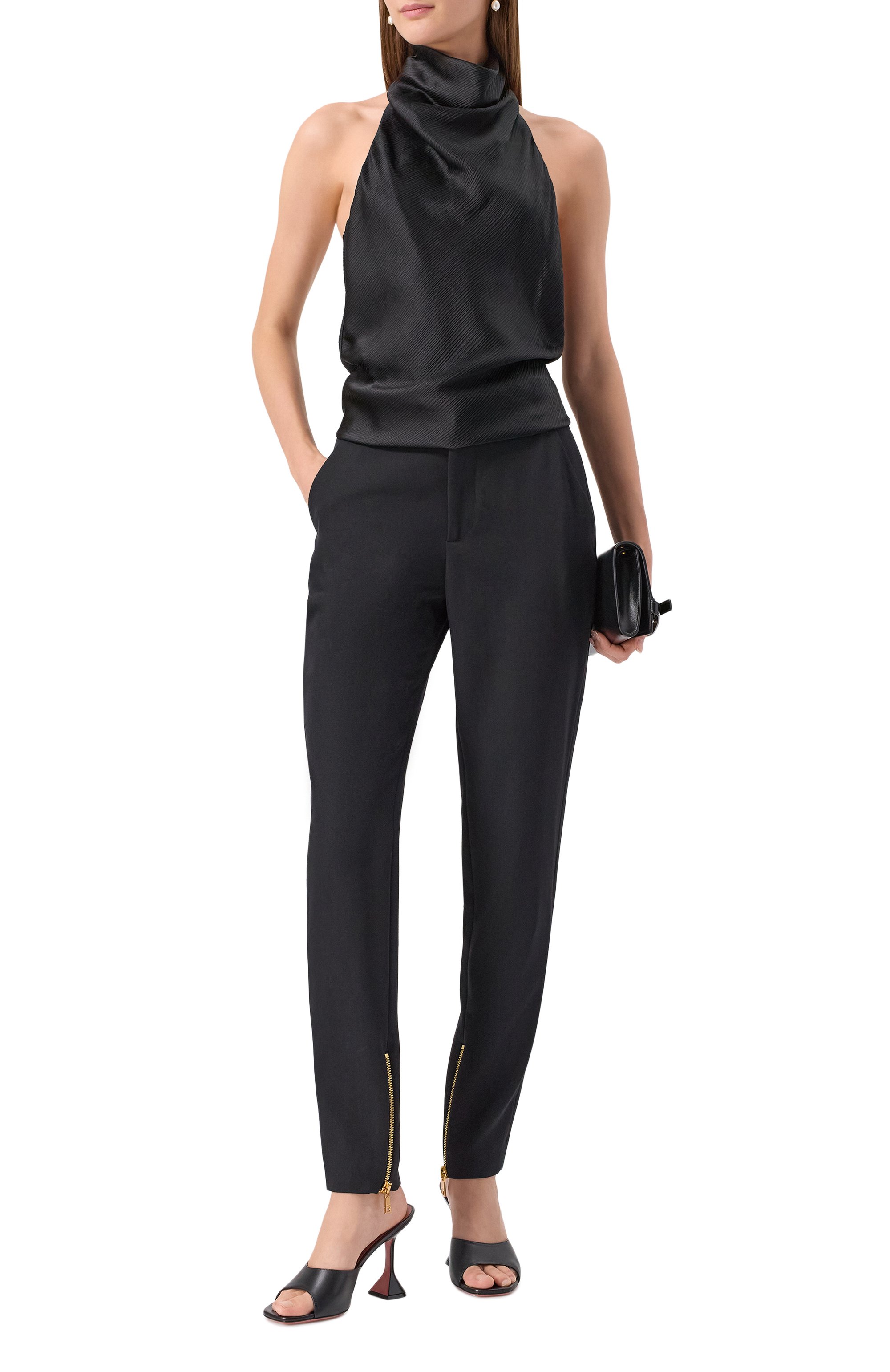 Атласный топ BALMAIN, арт. FF1AE165/SE94, фото 2