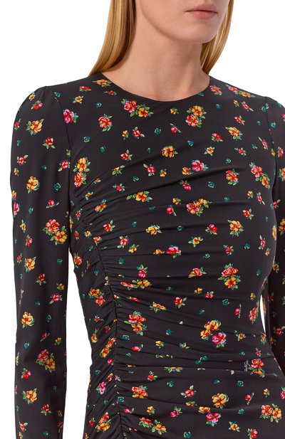 Шелковое платье DOLCE & GABBANA черного цвета по цене 363000 руб., арт. F60G7T/FSA8F, фото 4 Шелковое платье DOLCE & GABBANA, арт. F60G7T/FSA8F, фото 4