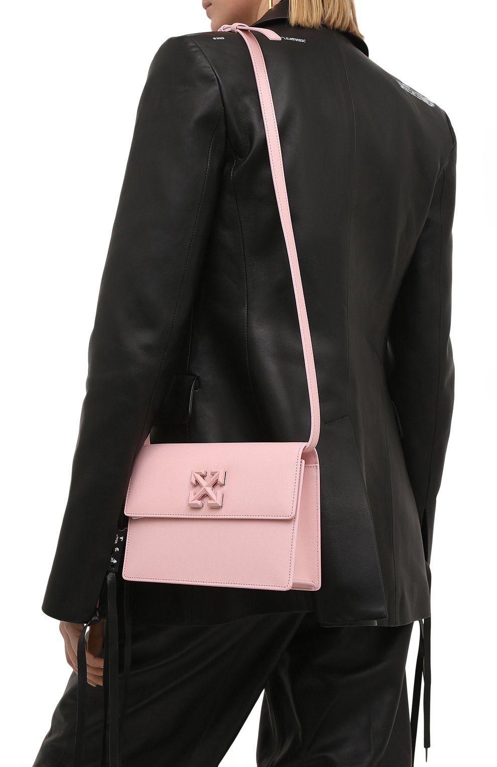 Сумка 2.0 jitney OFF-WHITE розового цвета по цене 119000 руб., арт. 0WNN014S21LEA003, фото 2 Сумка 2.0 jitney OFF-WHITE, арт. 0WNN014S21LEA003, фото 2