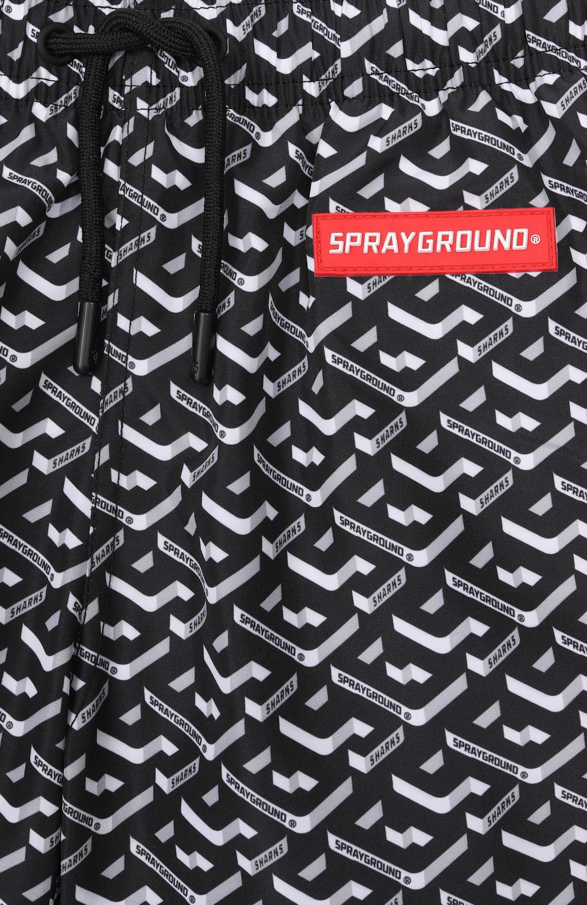 Плавки-шорты SPRAYGROUND, арт. SPY1305BLK/3DSG SWIM TRUNKS BLK, фото 3