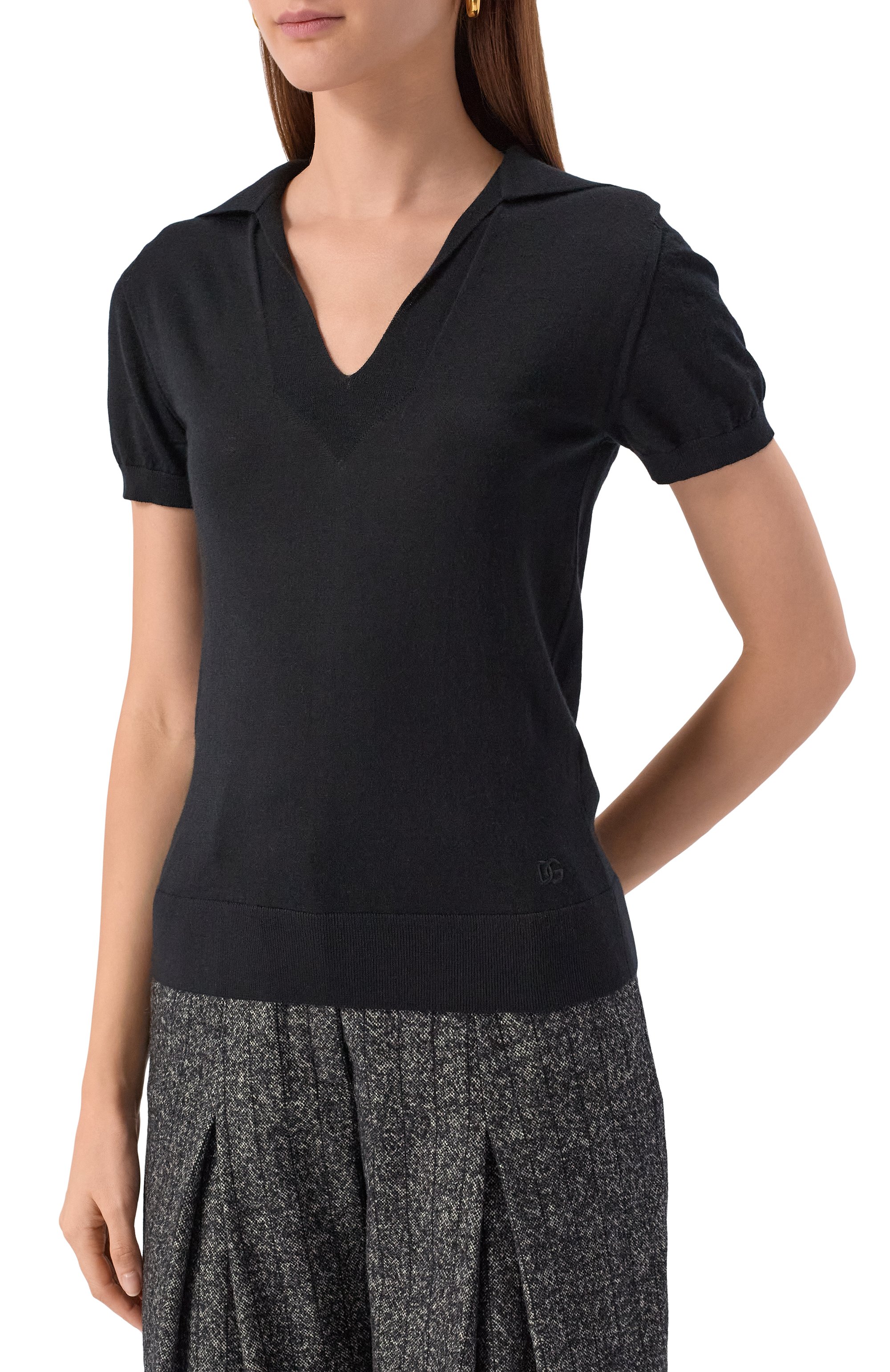 Кашемировое поло DOLCE & GABBANA, арт. FXZ34Z/JBW0P, фото 3