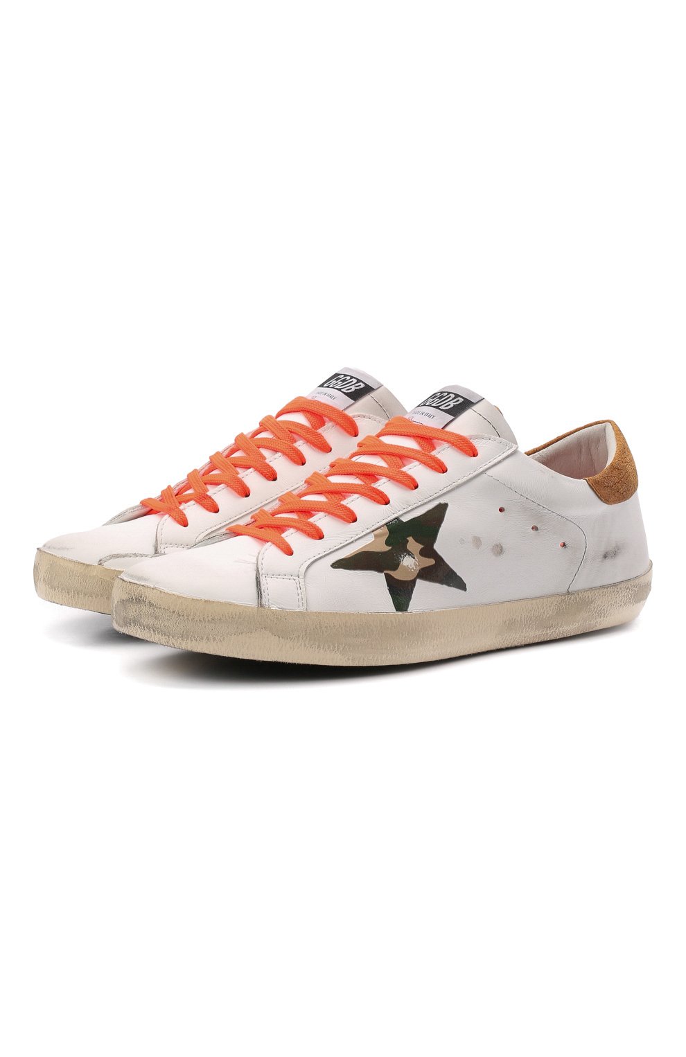 Кожаные кеды superstar GOLDEN GOOSE DELUXE BRAND, арт. GMF00270.F002550, фото 1