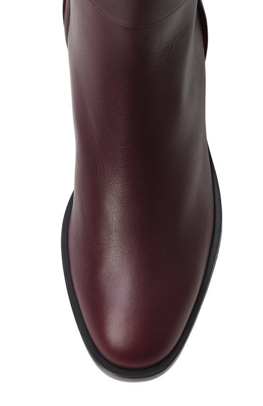Кожаные ботильоны Noor 45 Jimmy Choo N00R 45/SQM Бордовый  N00R 45/SQM Фото 6