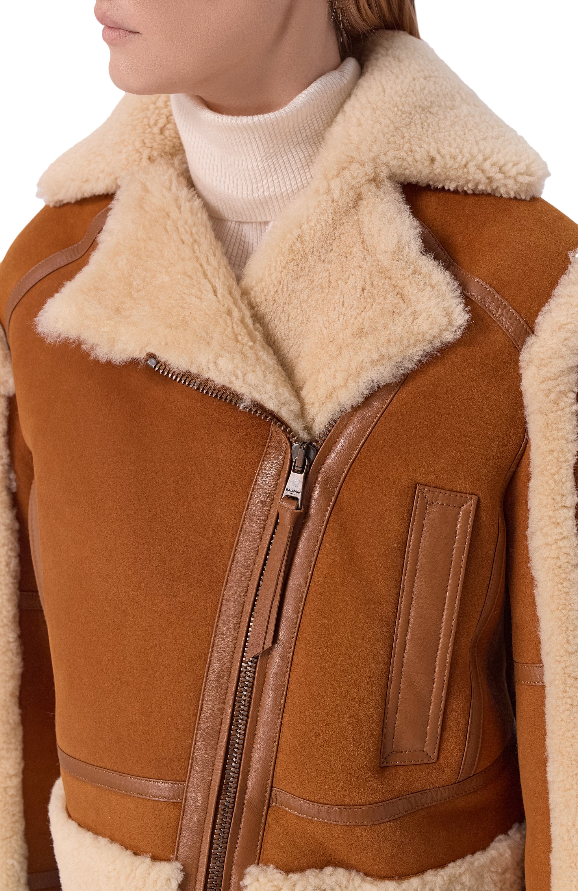 Дубленка из овчины BALMAIN, арт. HF1TD245/LE42, фото 5