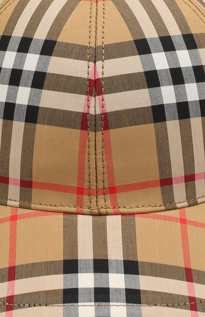 Хлопковая бейсболка в клетку BURBERRY, арт. 4073689, фото 3