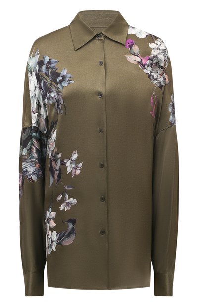 Женская атласная рубашка DRIES VAN NOTEN, арт. 232-010709-7192