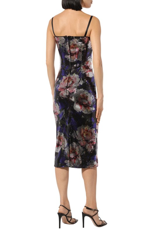 Платье с отделкой пайетками Dolce & Gabbana F6EAVT/FSSKL Фиолетовый  F6EAVT/FSSKL Фото 4