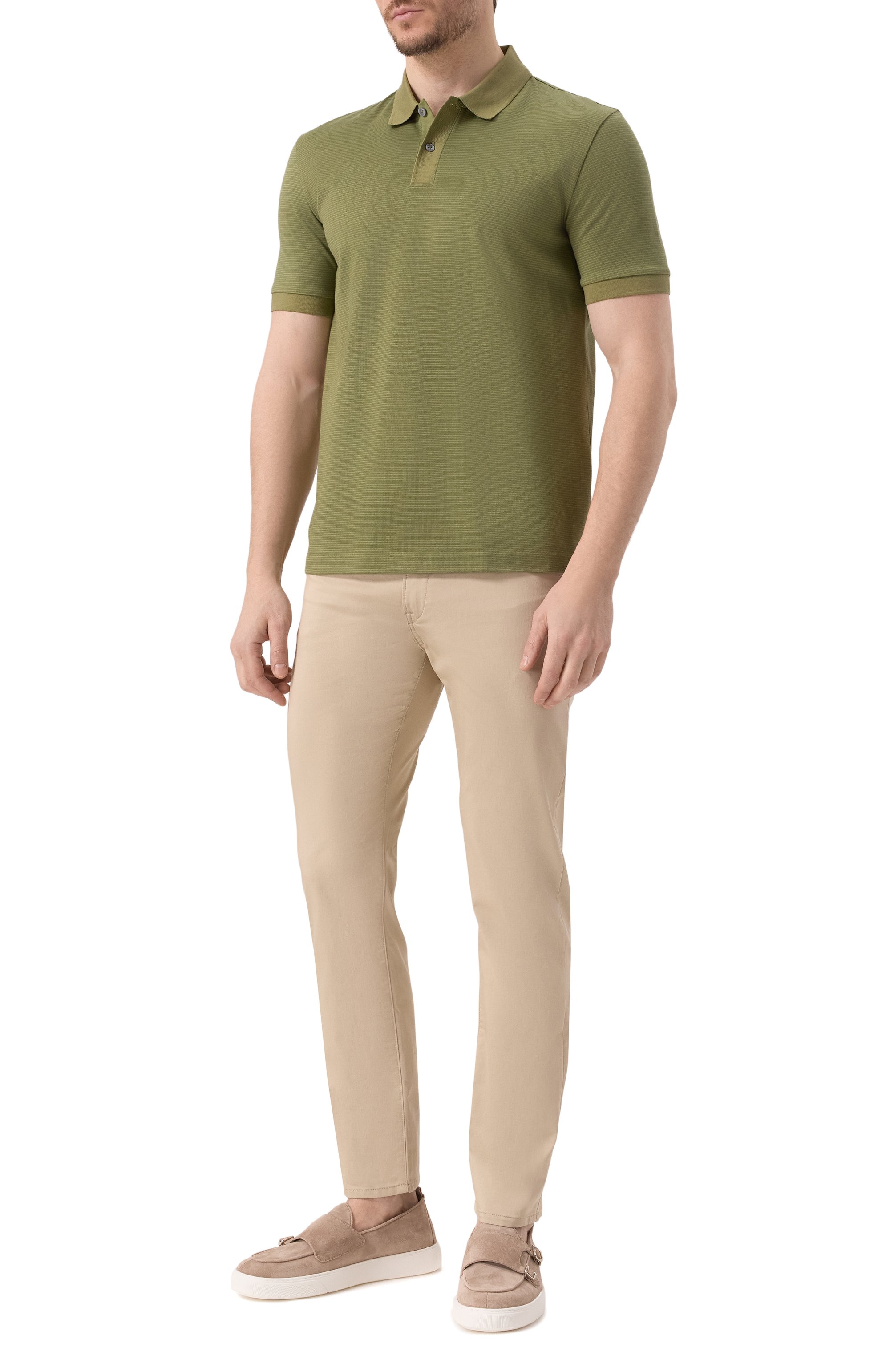 Хлопковое поло BOSS, арт. 50532246, фото 2