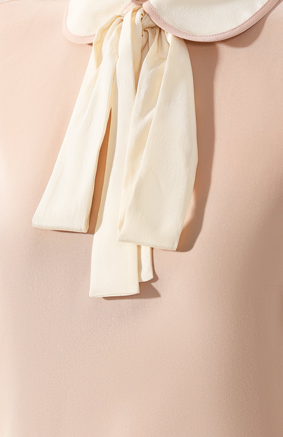Шелковый топ REDVALENTINO розового цвета по цене 39950 руб., арт. TR3AAB10/48P, фото 5 Шелковый топ REDVALENTINO, арт. TR3AAB10/48P, фото 5