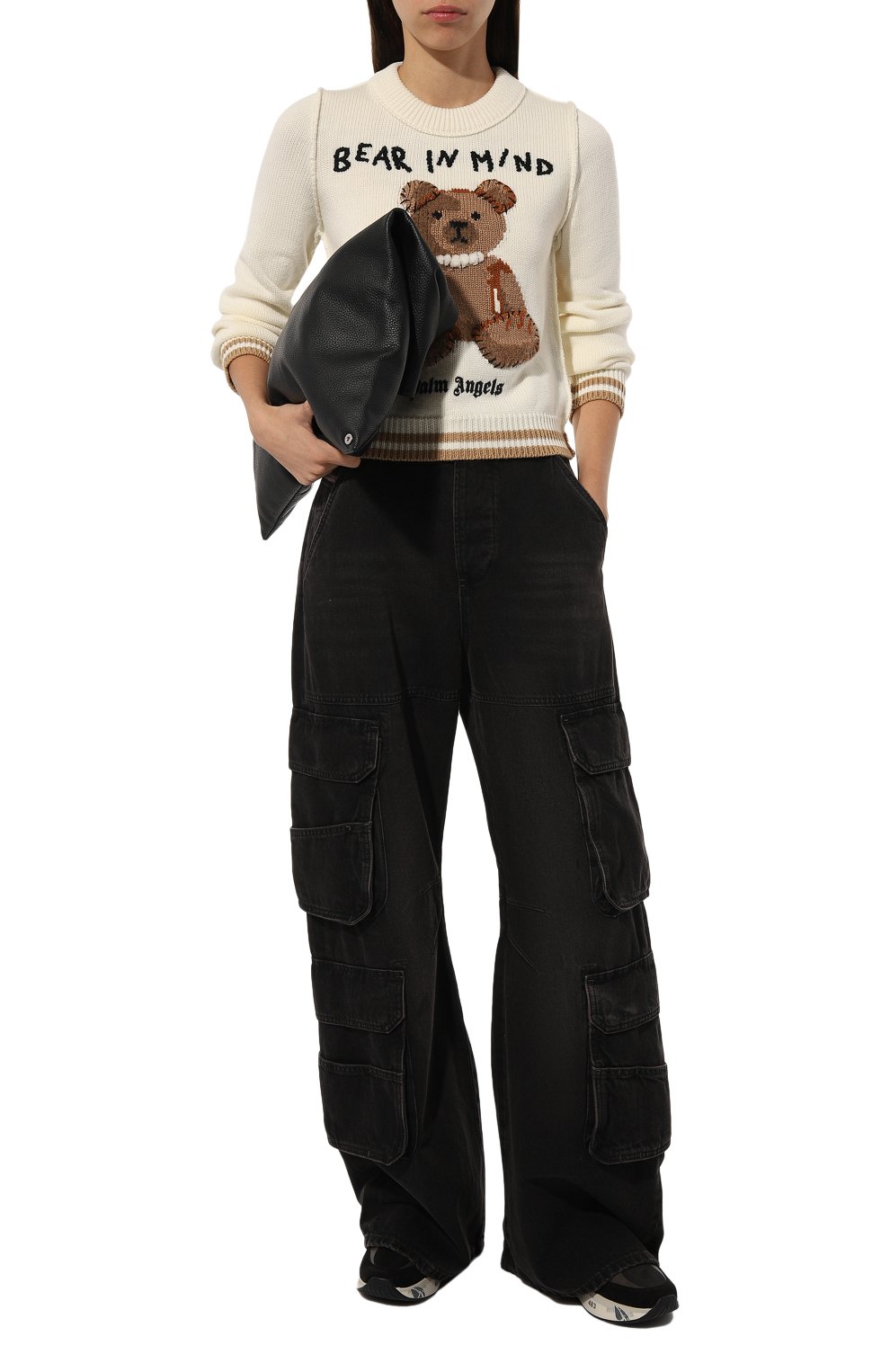 Шерстяной пуловер PALM ANGELS, арт. PWHE070F24KNI001, фото 2