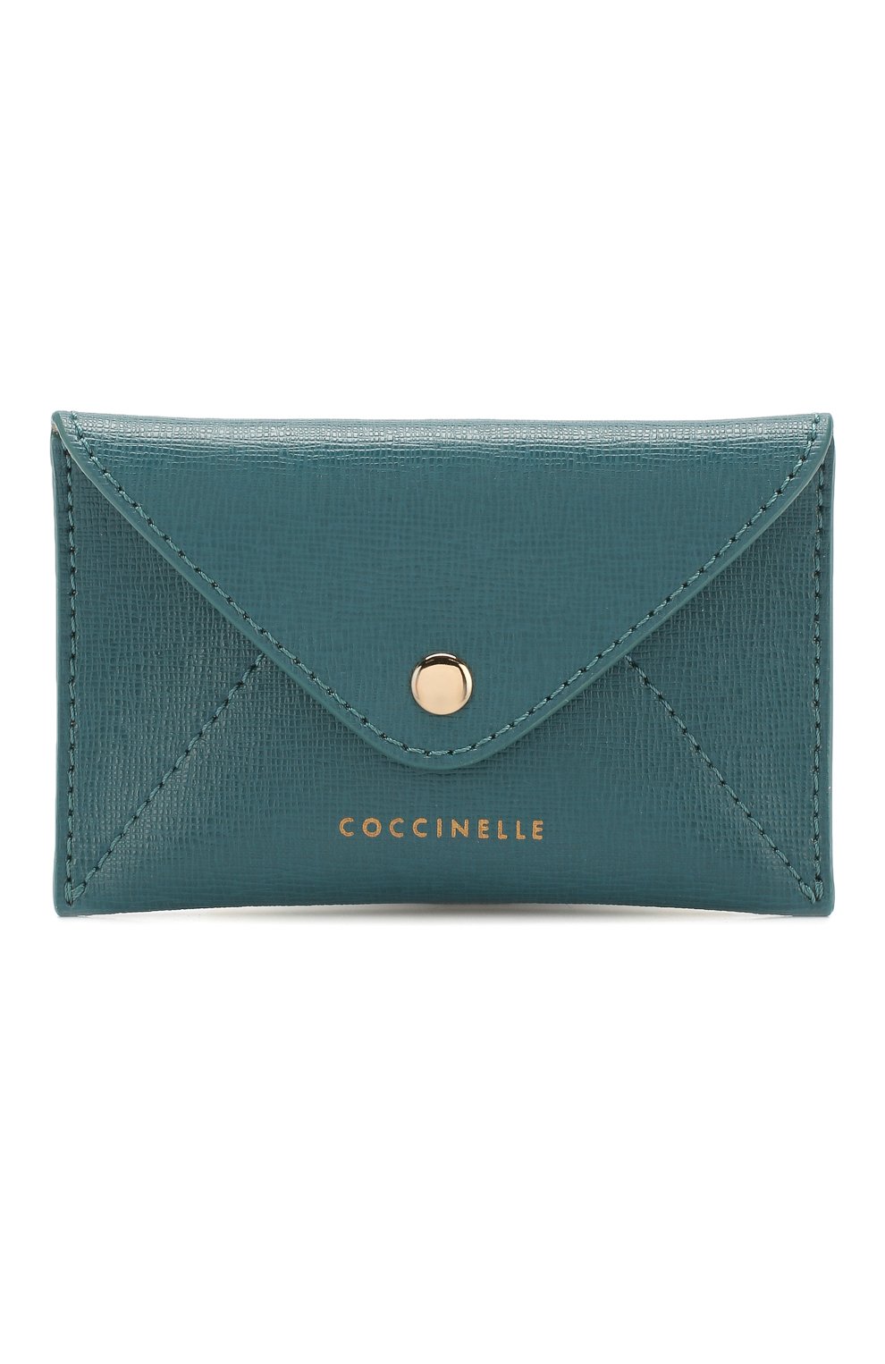 Кожаный футляр для кредитных карт COCCINELLE зеленого цвета по цене 4295 руб., арт. E2 E65 12 83 18, фото 1 Кожаный футляр для кредитных карт COCCINELLE, арт. E2 E65 12 83 18, фото 1