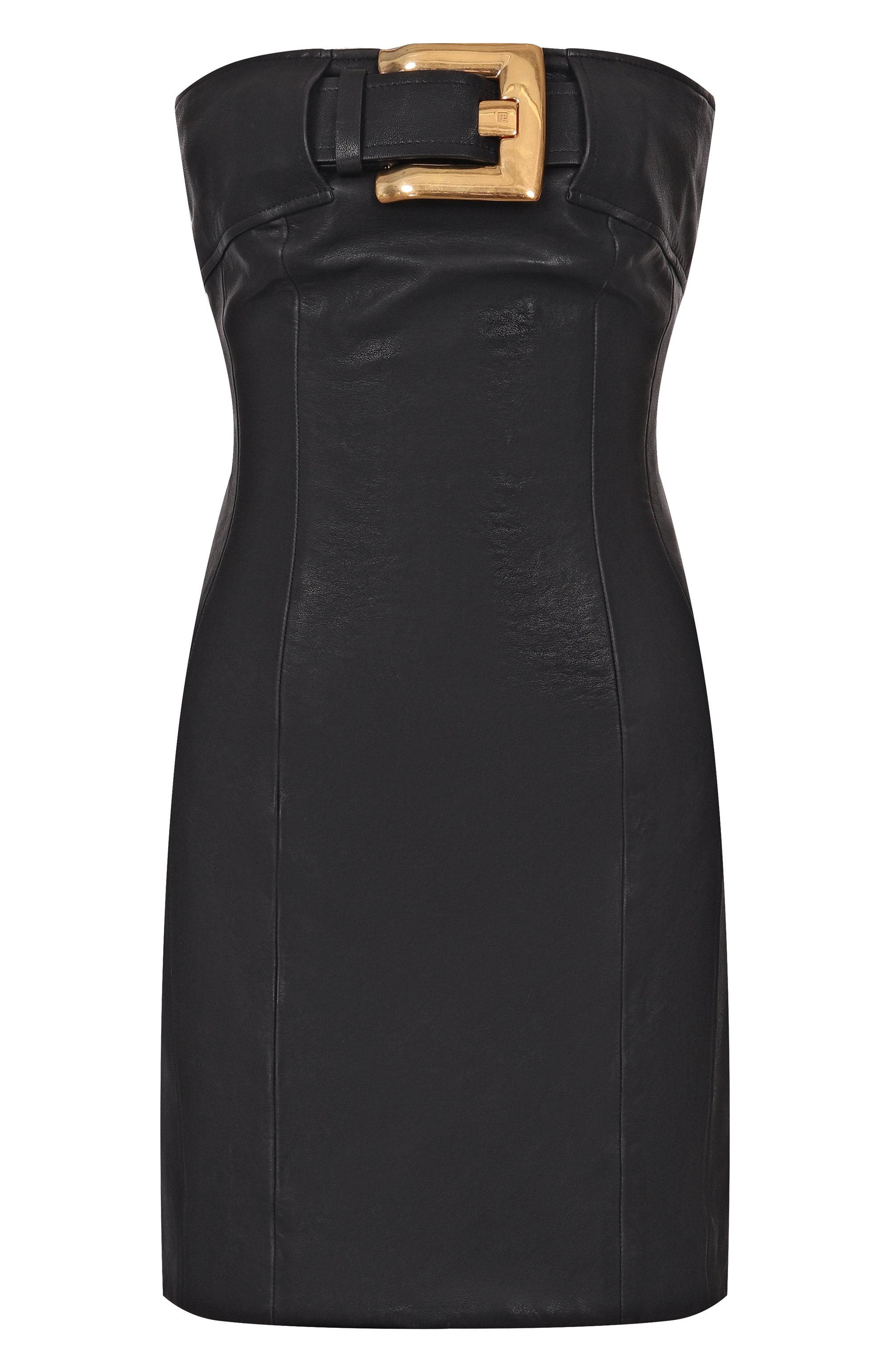 Кожаное платье BALMAIN, арт. GF1R1420/LE04, фото 1