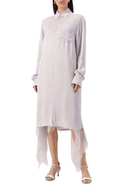 Блузка из вискозы и шелка ANN DEMEULEMEESTER, арт. B0011914/FA611, фото 3