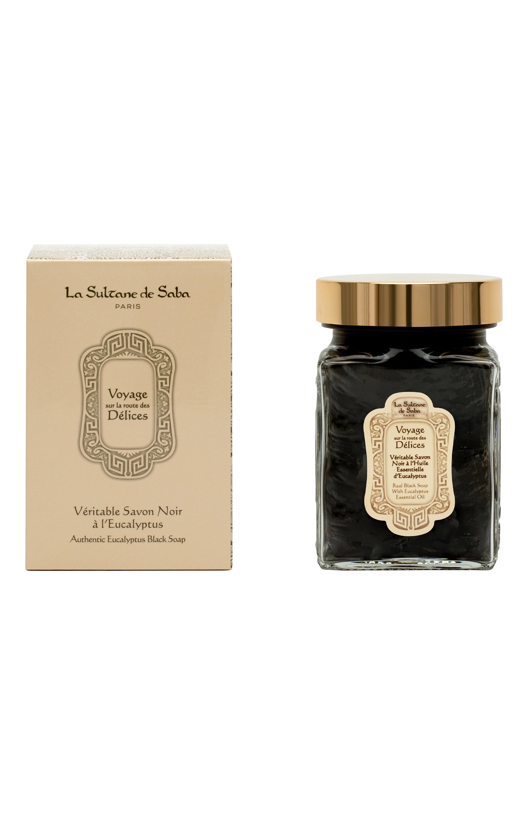 Черное мыло для лица и тела c эвкалиптом (300ml) LA SULTANE DE SABA, арт. 3700448602107, фото 3