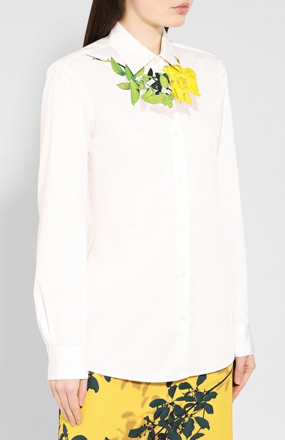 Хлопковая рубашка DRIES VAN NOTEN, арт. 192-30742-8416, фото 3