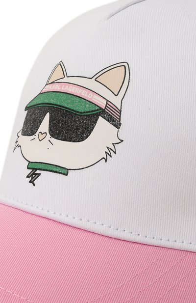 Хлопковая бейсболка KARL LAGERFELD KIDS, арт. Z30176, фото 3