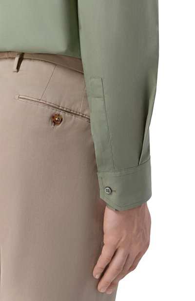 Хлопковая рубашка MVST хаки цвета по цене 92150 руб., арт. M26.2PM.B009/F080, фото 5 Хлопковая рубашка MVST, арт. M26.2PM.B009/F080, фото 5