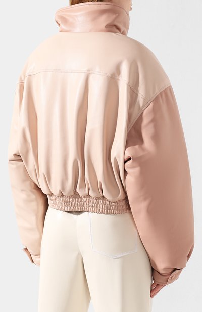Бомбер NANUSHKA, арт. B0MI_BLUSH PATCHW0RK_VEGAN LEATHER, фото 4