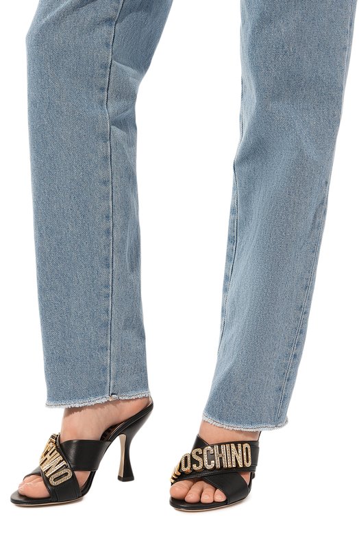 

Кожаные мюли Moschino, Чёрный