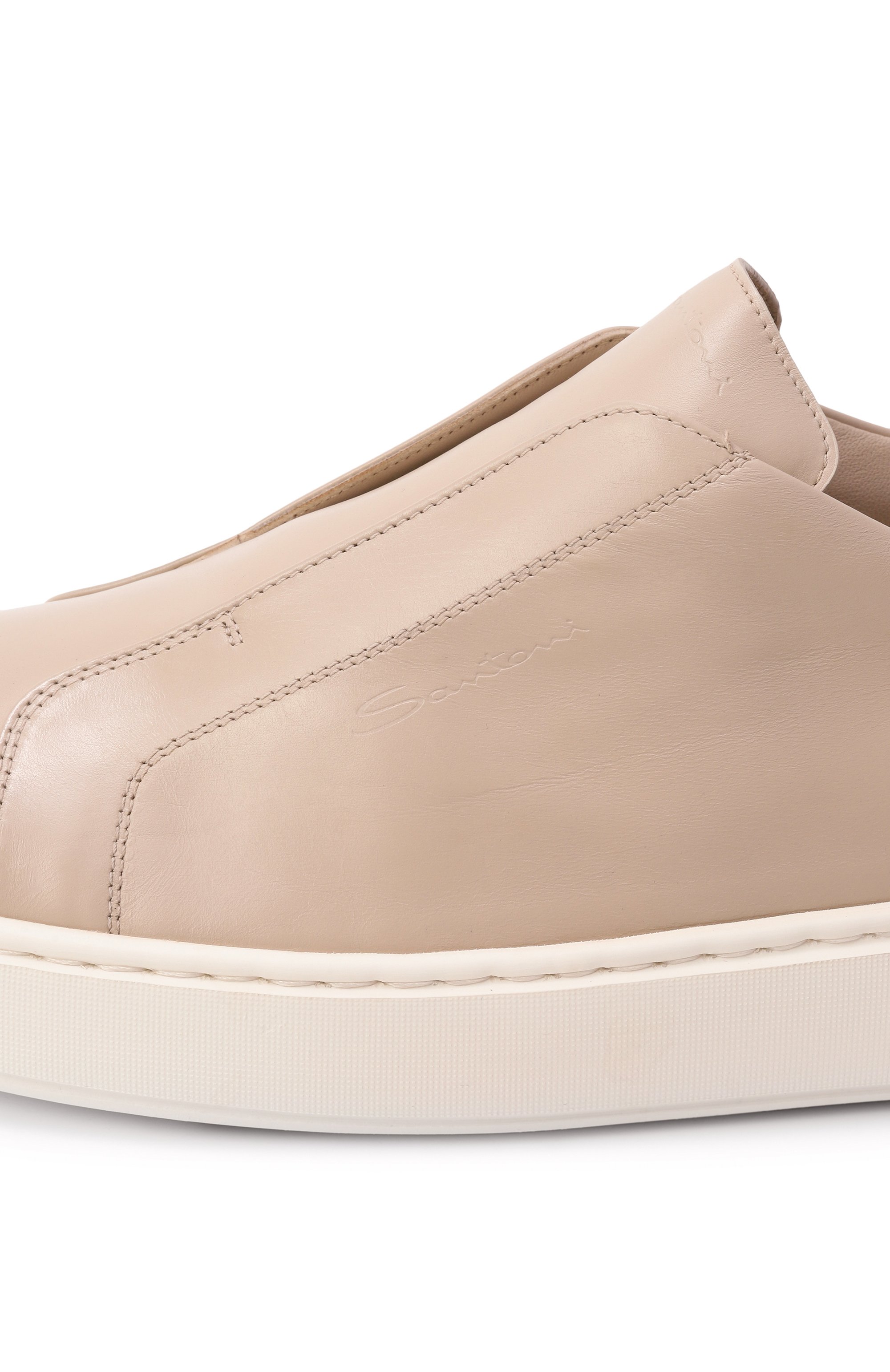 Кожаные кеды cleanic SANTONI, арт. MBCG21995BARTMVI, фото 7