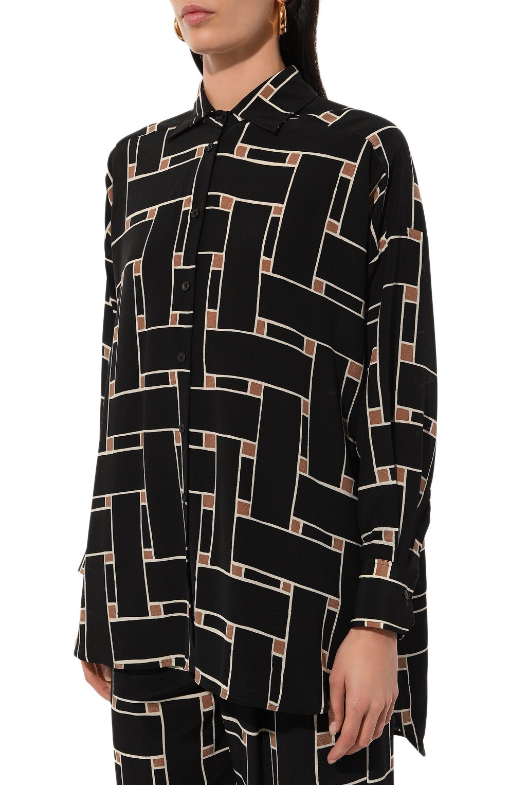 Шелковая блузка KITON, арт. D51402K0566E01, фото 3