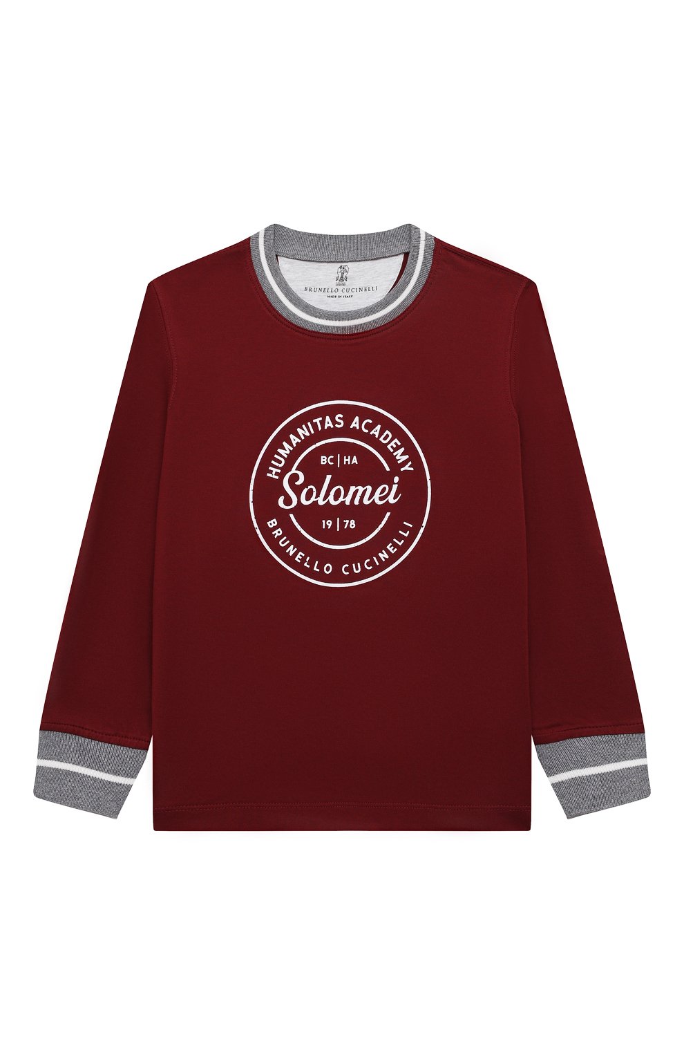 Хлопковый лонгслив BRUNELLO CUCINELLI, арт. B0T61T109A, фото 1