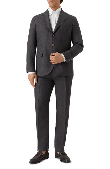 Мужской льняной костюм BRUNELLO CUCINELLI, арт. MB406LDTR