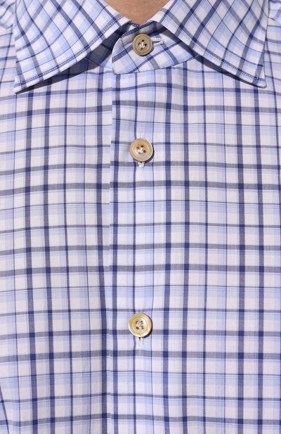 Хлопковая рубашка KITON, арт. UCIH08879, фото 5