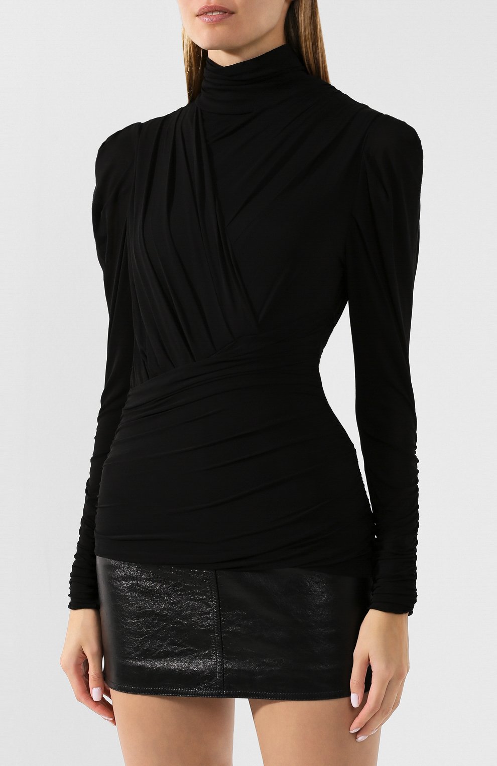 Водолазка из вискозы ISABEL MARANT черного цвета по цене 68950 руб., арт. HT1535-19A027I/JALF0RD, фото 3 Водолазка из вискозы ISABEL MARANT, арт. HT1535-19A027I/JALF0RD, фото 3