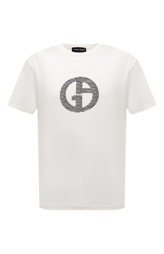 Хлопковая футболка Giorgio Armani 6RSM79/SJXDZ Белый 6RSM79/SJXDZ
