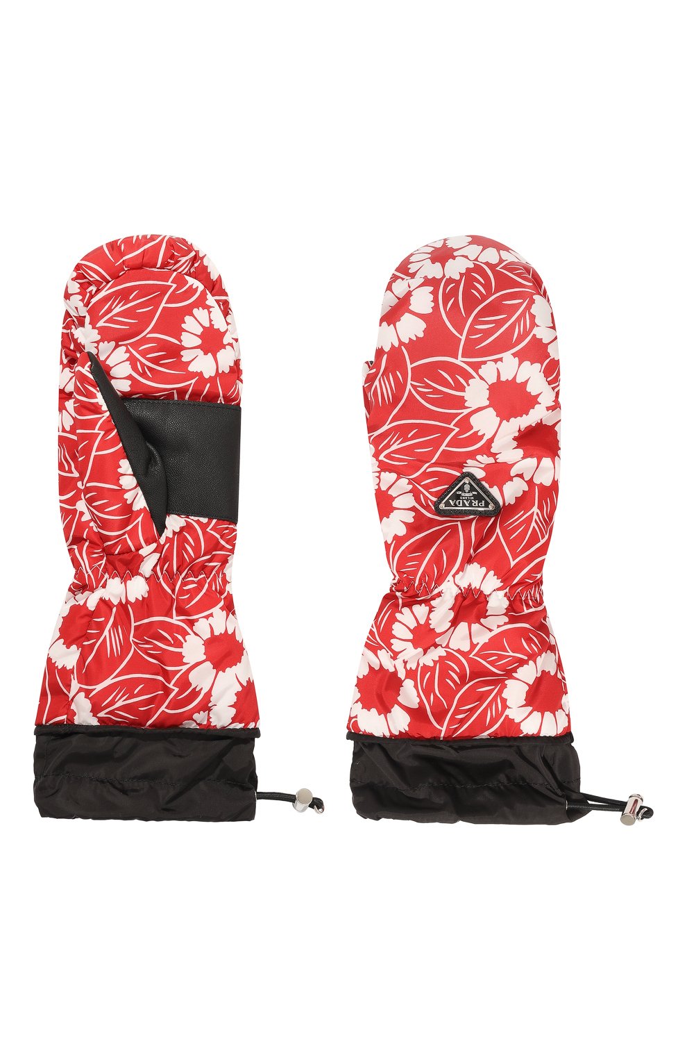 Варежки PRADA красного цвета по цене 50000 руб., арт. 1GG161-2D1V-F0976, фото 3 Варежки PRADA, арт. 1GG161-2D1V-F0976, фото 3