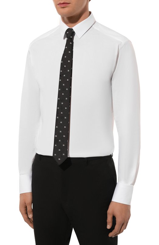 Хлопковая сорочка Dolce & Gabbana G5EJ0T/GG826 Белый  G5EJ0T/GG826 Фото 3