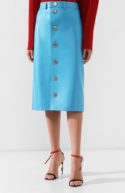 Кожаная юбка BALENCIAGA, арт. 556056/TDS07, фото 3