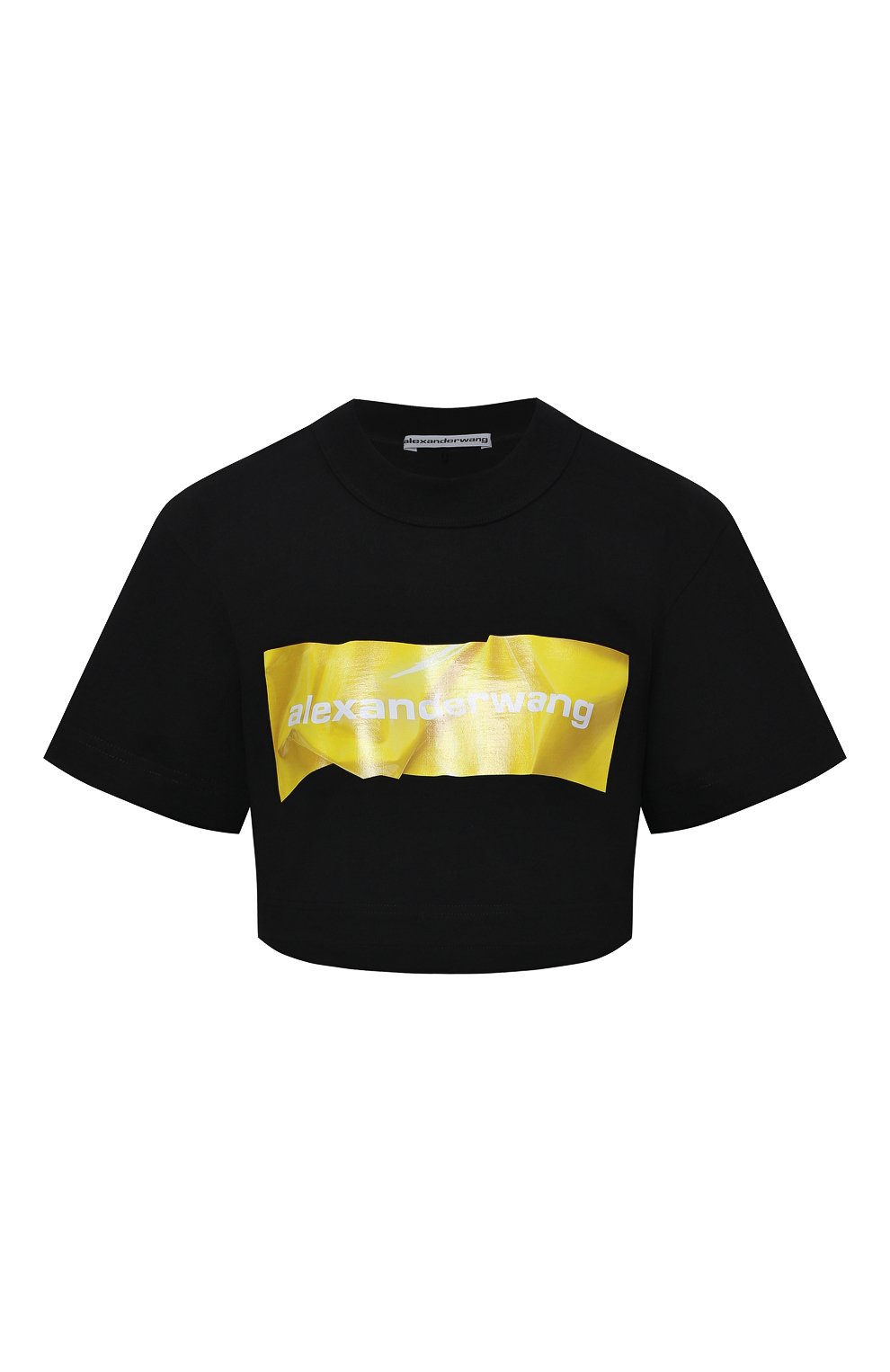 Хлопковая футболка ALEXANDER WANG черного цвета по цене 19950 руб., арт. 1CC2211002, фото 1 Хлопковая футболка ALEXANDER WANG, арт. 1CC2211002, фото 1