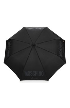 Женский складной зонт MOSCHINO черного цвета, арт. 8021-0PENCL0SE | Фото 1 (Материал: Текстиль, Синтетический материал, Металл; Региональные ограничения белый список (Axapta Mercury): RU)