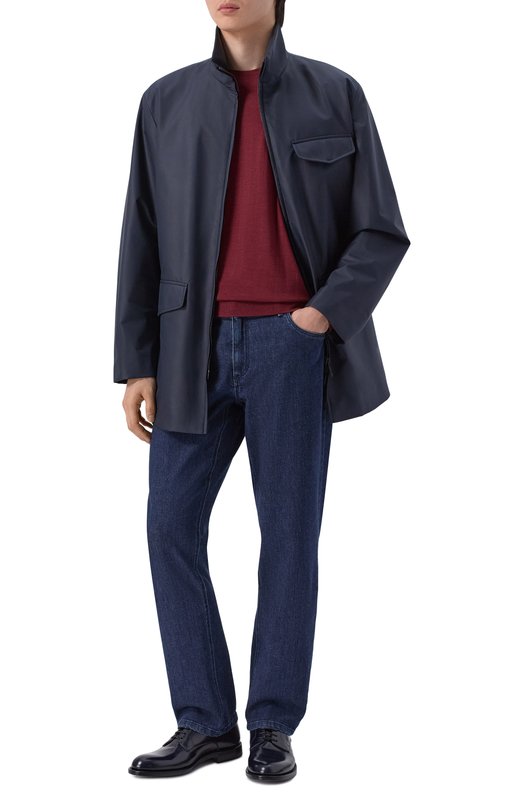 Шелковая куртка Giorgio Armani GM003080/TE20104 Синий  GM003080/TE20104 Фото 2