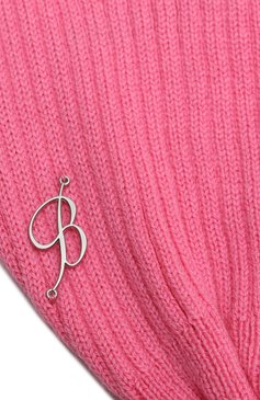 Детский комплект из шапки и шарфа BLUMARINE розового цвета, арт. IF3182MA51I | Фото 6 (Материал: Текстиль, Шерсть, Синтетический материал; Нос: Не проставлено; Материал сплава: Проставлено)